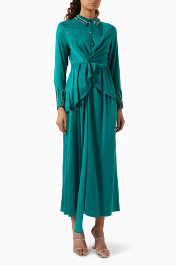Lumiere Midi Dress in Cupro-blend