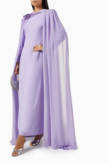 Reneta Cape Maxi Dress