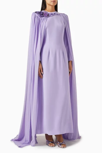 Reneta Cape Maxi Dress