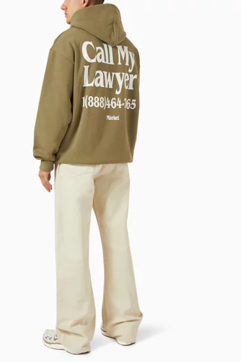Call My Lawyer Hoodie in Cotton Jersey