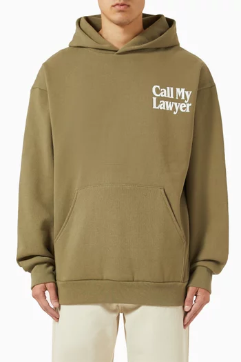 Call My Lawyer Hoodie in Cotton Jersey