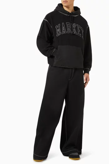 Reverse Arc Hoodie in Cotton Terry