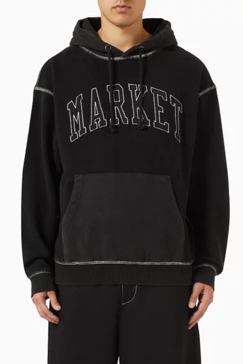 Reverse Arc Hoodie in Cotton Terry