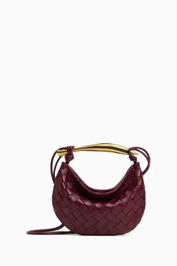 حقيبة كروس بيبي ساردين جلد مجدول