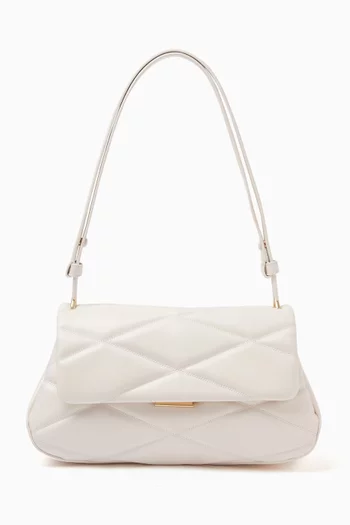 Grace Quilted Shoulder Bag in Leather