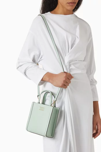 Mini Manhattan Tote Bag in Leather