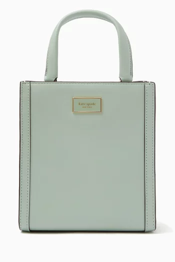 Mini Manhattan Tote Bag in Leather