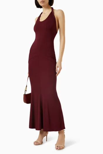 Eleanor Maxi Dress in Crepe-jersey