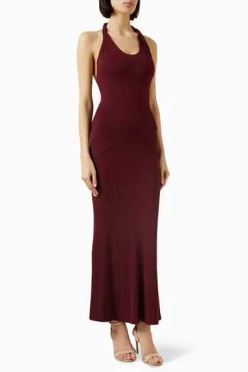 Eleanor Maxi Dress in Crepe-jersey