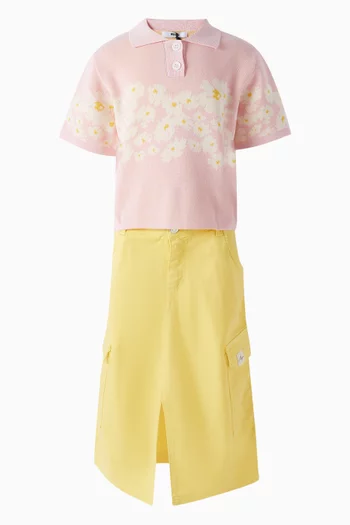Front-slit Skirt in Lyocell