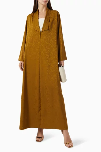 Floral Embossed Zainah Cut Abaya