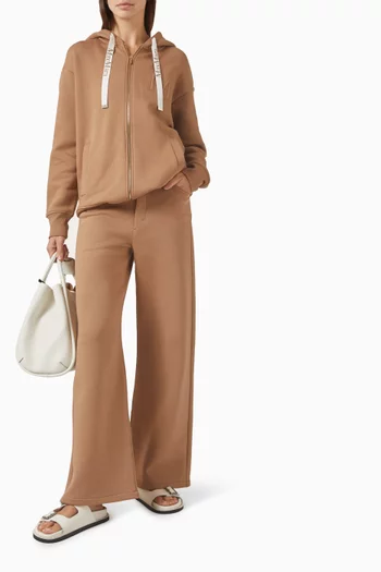 Rondine Flared Pants in Jersey-fleece