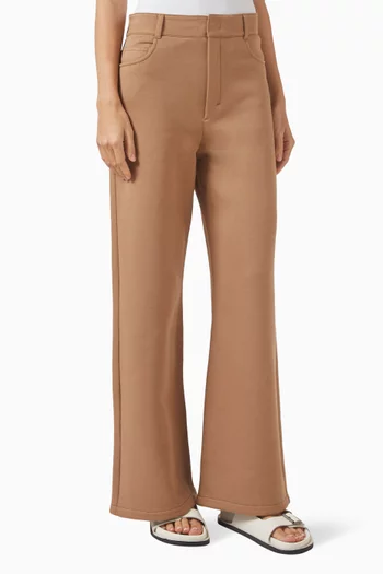 Rondine Flared Pants in Jersey-fleece
