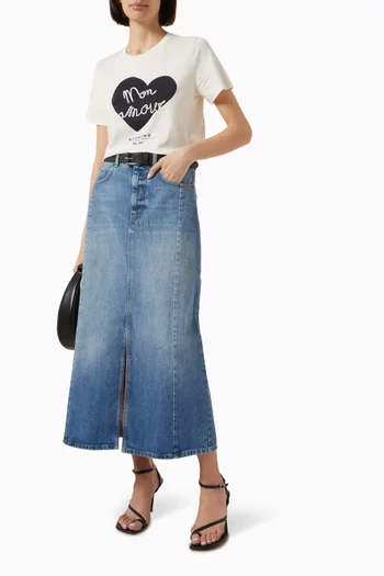 Vello Printed T-shirt in Cotton-jersey