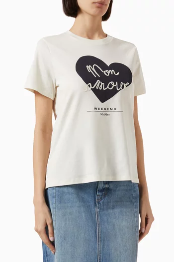 Vello Printed T-shirt in Cotton-jersey