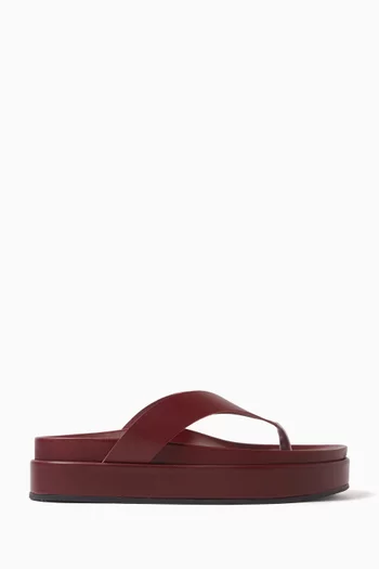 Charys 2flatform Sandals in Leather
