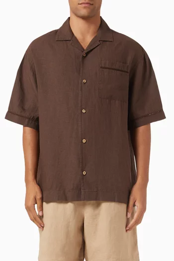 Pierre Short-sleeve Shirt in Linen