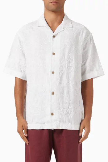 Eugene Embroidered Shirt in Linen