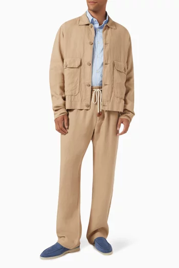 Jules Wide-leg Pants in Linen