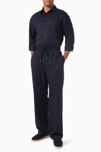 Gabriel Wide-leg Pants in Tencel