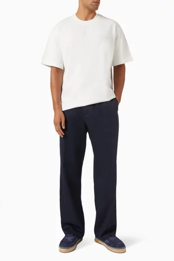 Andre Embroidered-logo T-shirt in Jersey