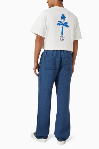 Andre Embroidered-logo T-shirt in Jersey