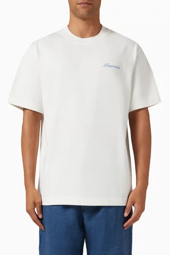 Andre Embroidered-logo T-shirt in Jersey