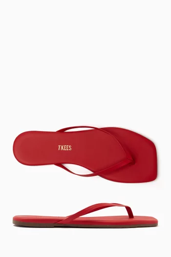 Lily Flip-flop Sandals in Leather