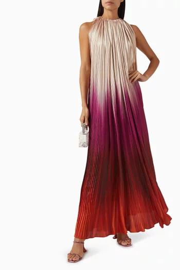 Pleated Halter Dress