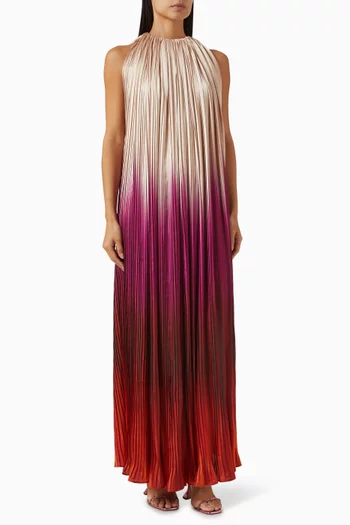 Pleated Halter Dress