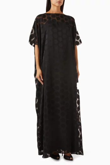 Sheer Cocoon Maxi Dress in Organza
