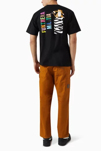 Tiger-print T-shirt in Cotton
