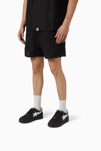 BAPE STA OS #3 Sneakers in Leather
