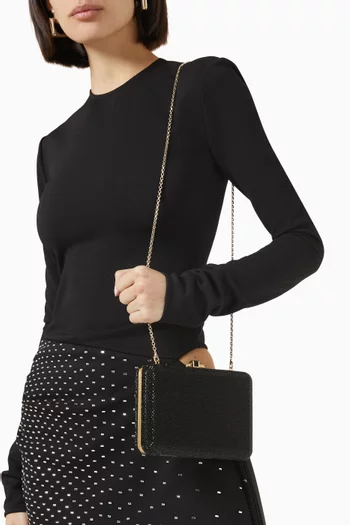Slim Slide Embellished Clutch