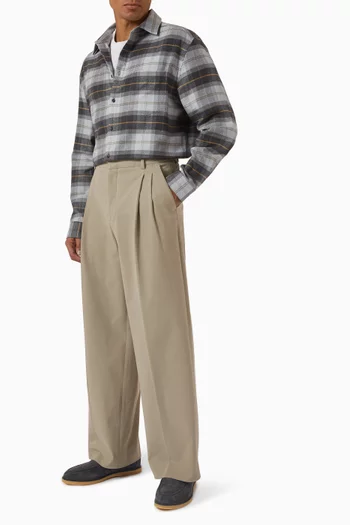 Flannel Shirt in Cotton