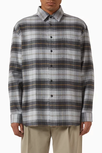 Flannel Shirt in Cotton