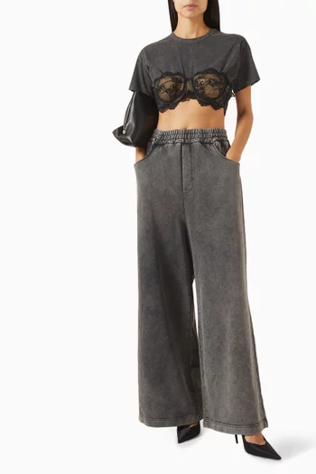 Cropped Bra T-shirt