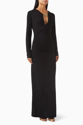 Abito Long Dress in Jersey