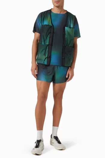 All-over Print Vest in Mesh