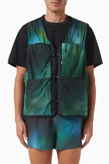 All-over Print Vest in Mesh