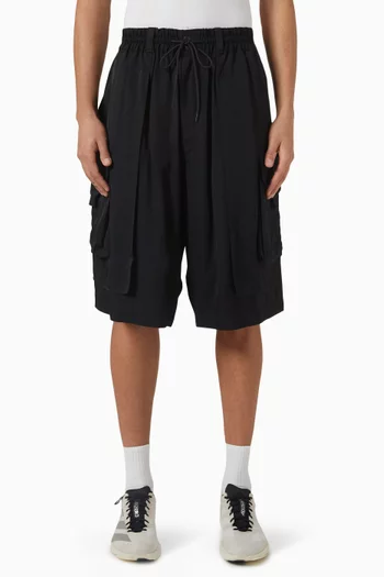 Cargo Shorts in Rayon Twill