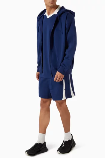 Cutline Shorts in French Terry