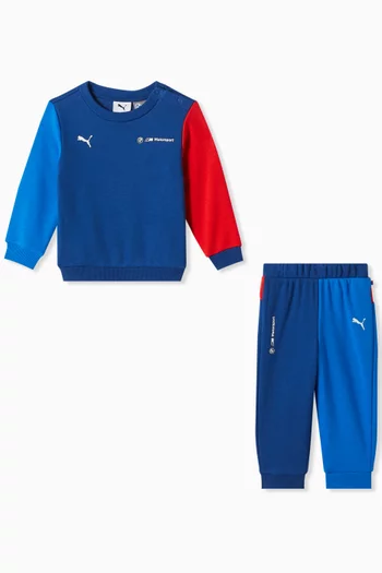 Colourblock Tracksuit in Cotton Terry