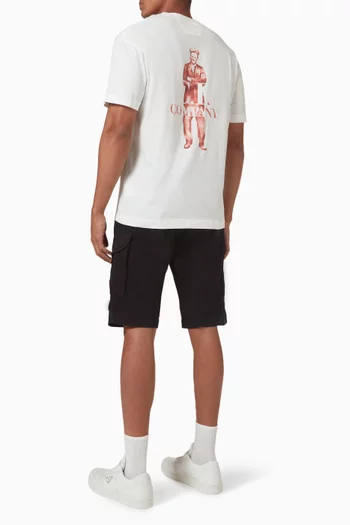 Graphic-print T-shirt in 30/1 Cotton Jersey
