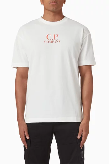 Graphic-print T-shirt in 30/1 Cotton Jersey