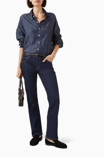 Lola Slim Cigarette Jeans in Denim