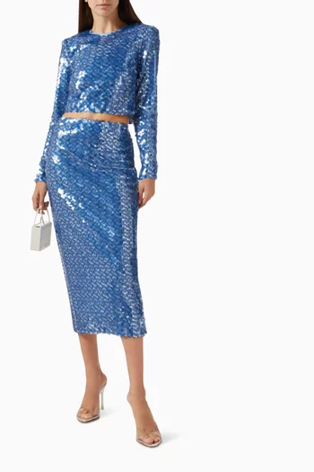 Anaya Sequin Crop Top