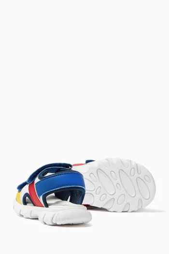 Logo Velcro Strap Sandals