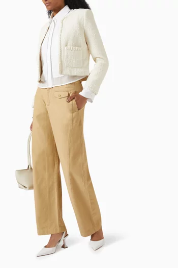 Beatrice Crop Combo Shirt in Cotton
