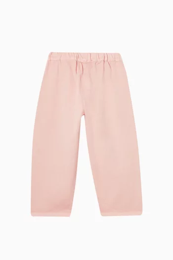 Straight-leg Pants in Cotton